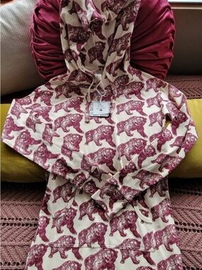 Kate Quinn Mama Grizzly Bear Pocket Hooded Leggings Tunic Dress Long sleeve Top